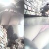 レンタルショップで棚越しにしゃがんでる制服女子のパンツを盗撮した動画