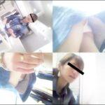 激カワショップ店員お姉さんのかがんだ所を正面真下から捉えた白生パンティ盗撮動画